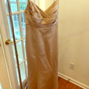 champagne color evening gown
